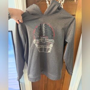 Under Armour Gray Logo Youth Hoodie